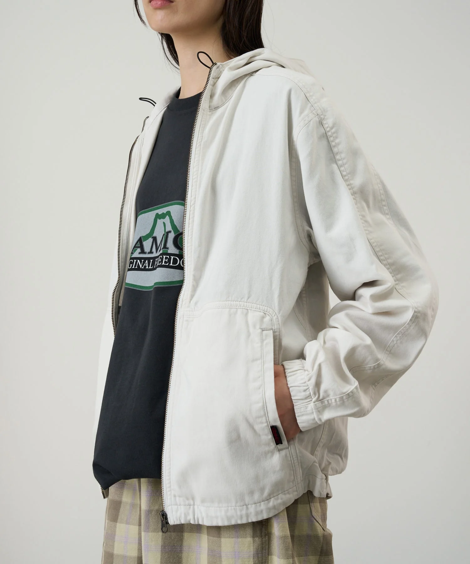 Gramicci Beach Hooded Jacket (Stone) - Image 6