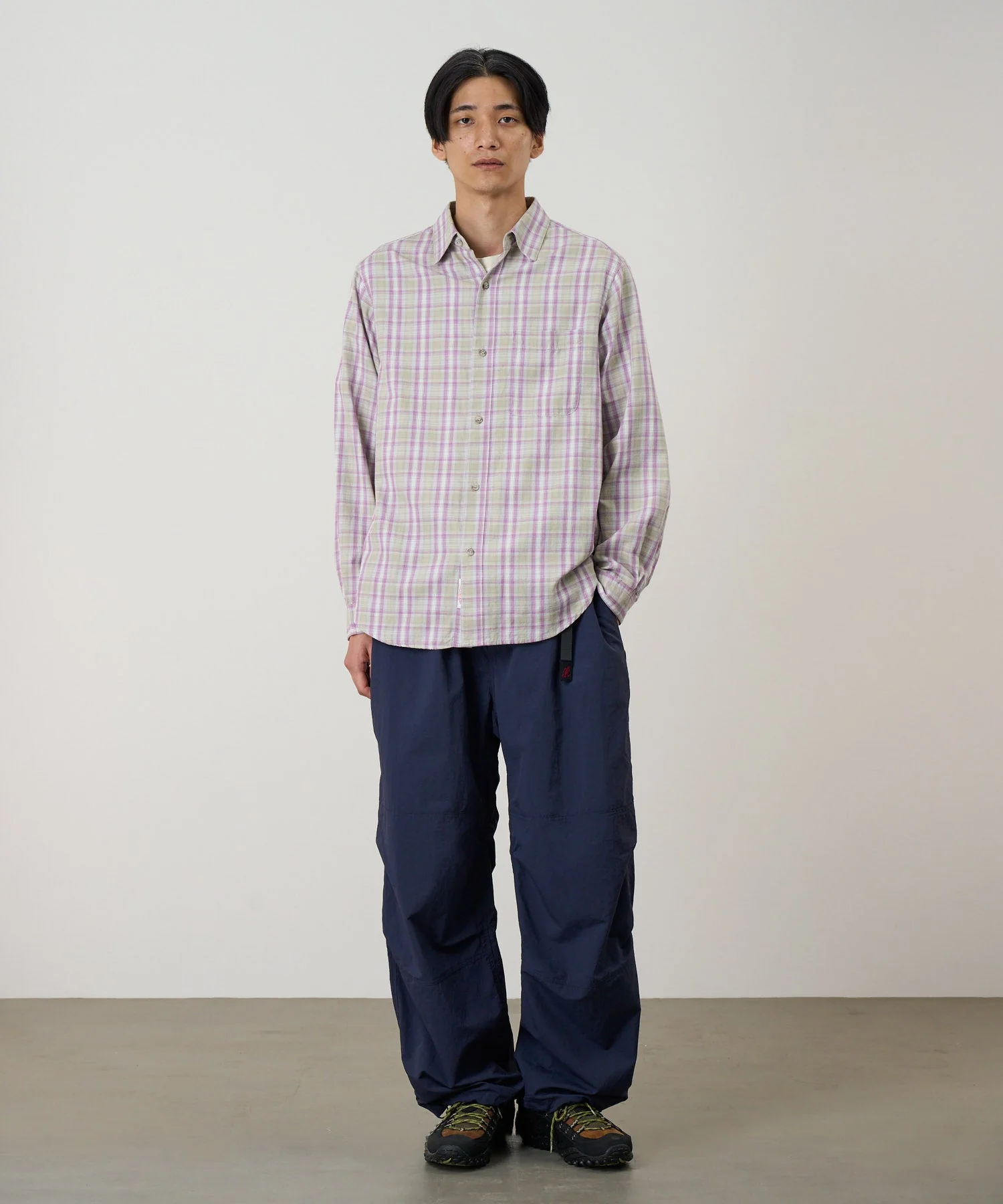 Gramicci Checkered Ombre Shirt (Purple) - Image 3