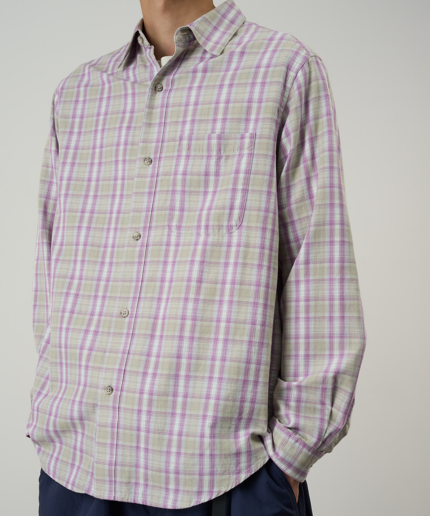 Gramicci Checkered Ombre Shirt (Purple) - Image 6
