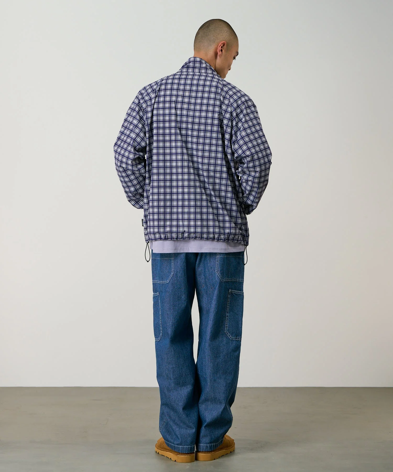 Gramicci Checkered Shell Jacket (Navy Check) - Image 5