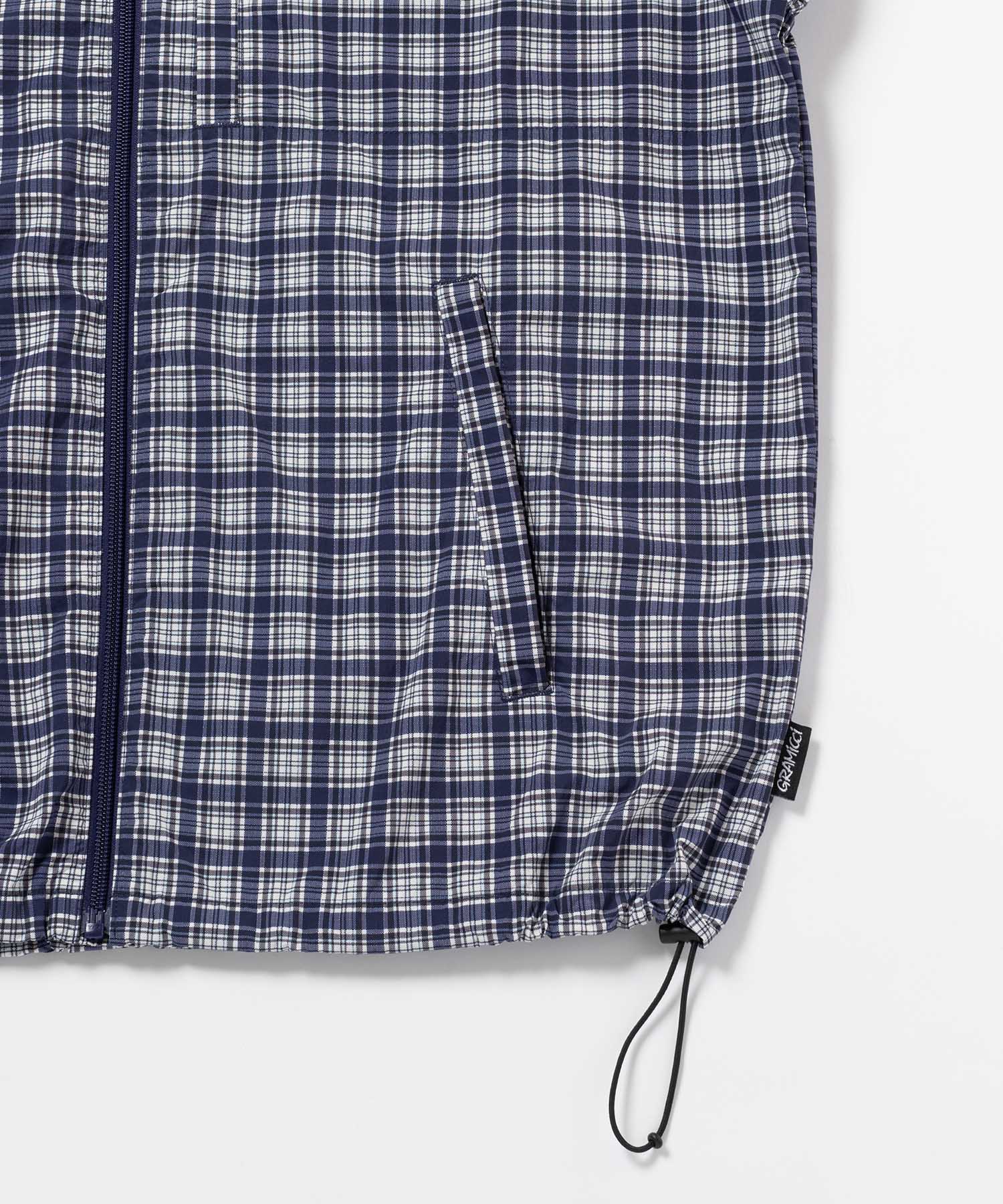 Gramicci Checkered Shell Jacket (Navy Check) - Image 7