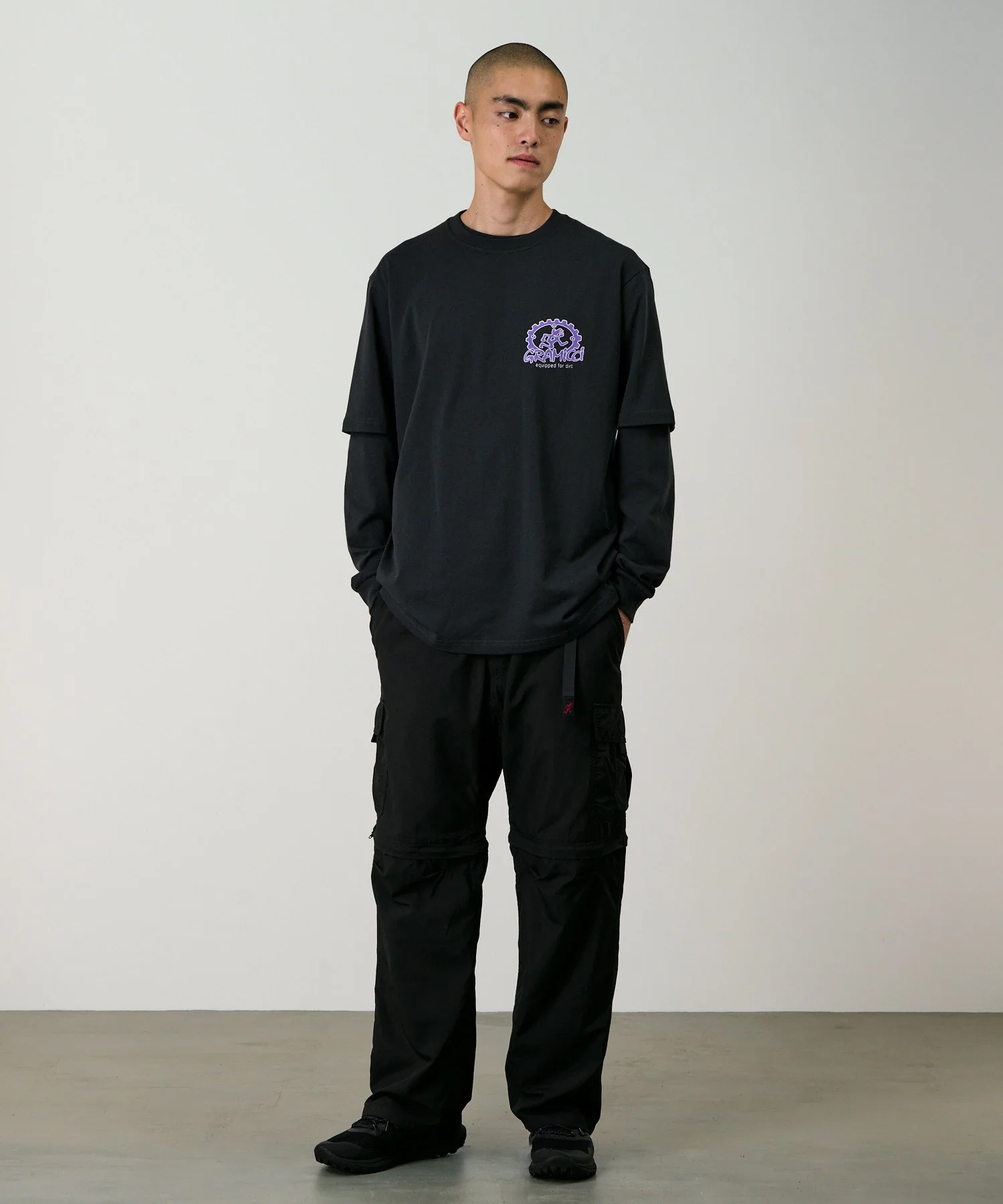 Gramicci Convertible Cargo Pants (Black) - Image 2