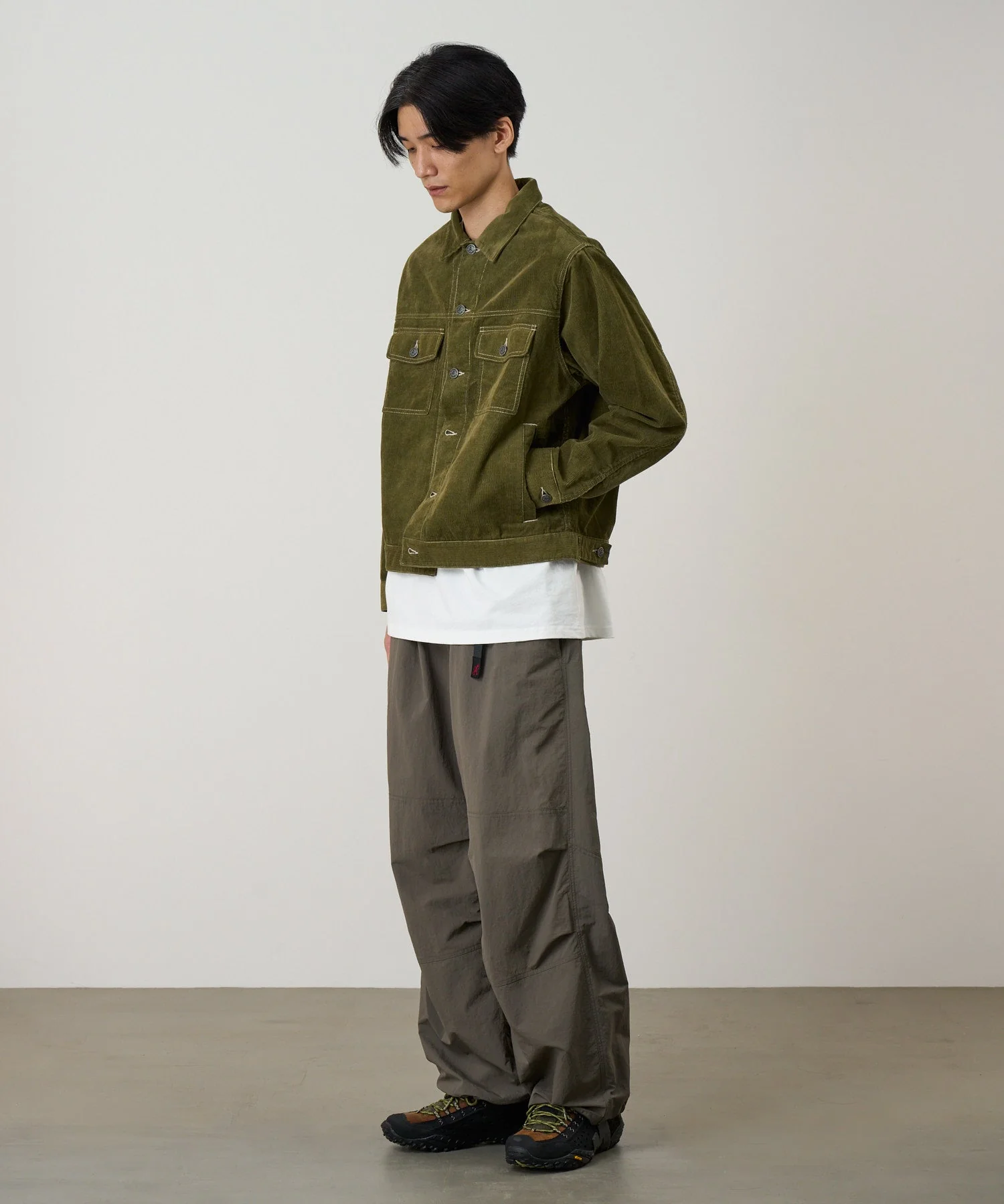 Gramicci Corduroy Trucker Jacket (Olive) - Image 4