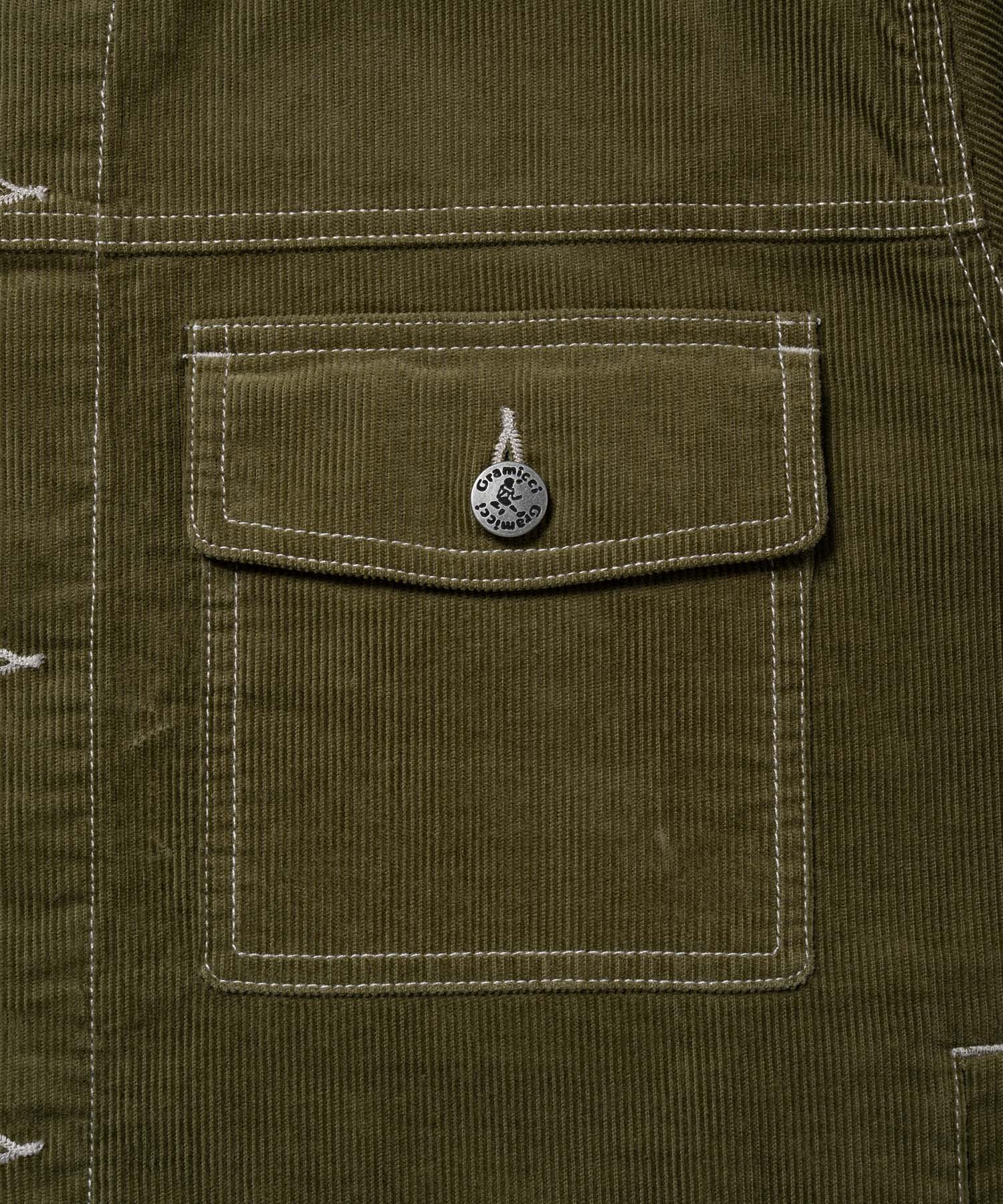Gramicci Corduroy Trucker Jacket (Olive) - Image 7