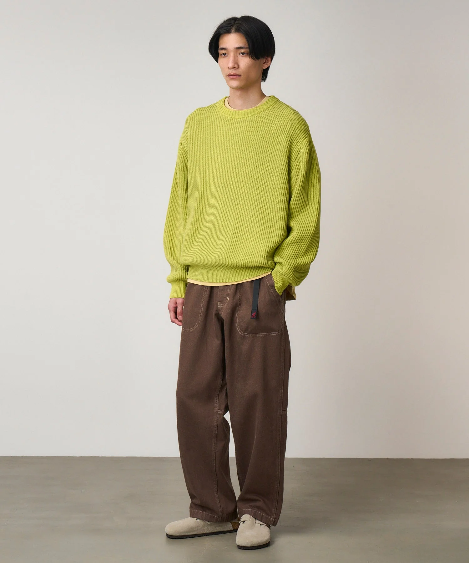 Gramicci Cotton Knit Sweater (Mist Green) - Image 3