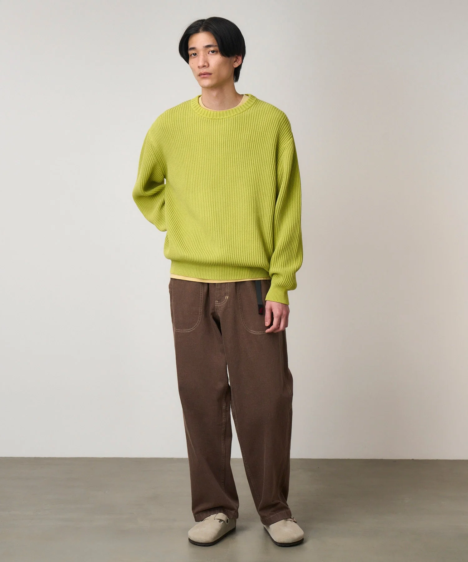 Gramicci Cotton Knit Sweater (Mist Green) - Image 4