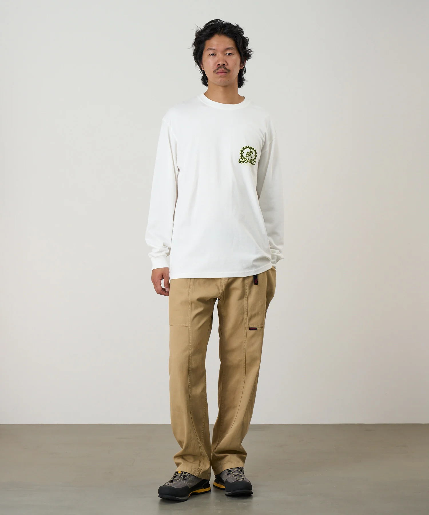 Gramicci Equipped For Dirt Long Sleeve Tee (White) - Image 2