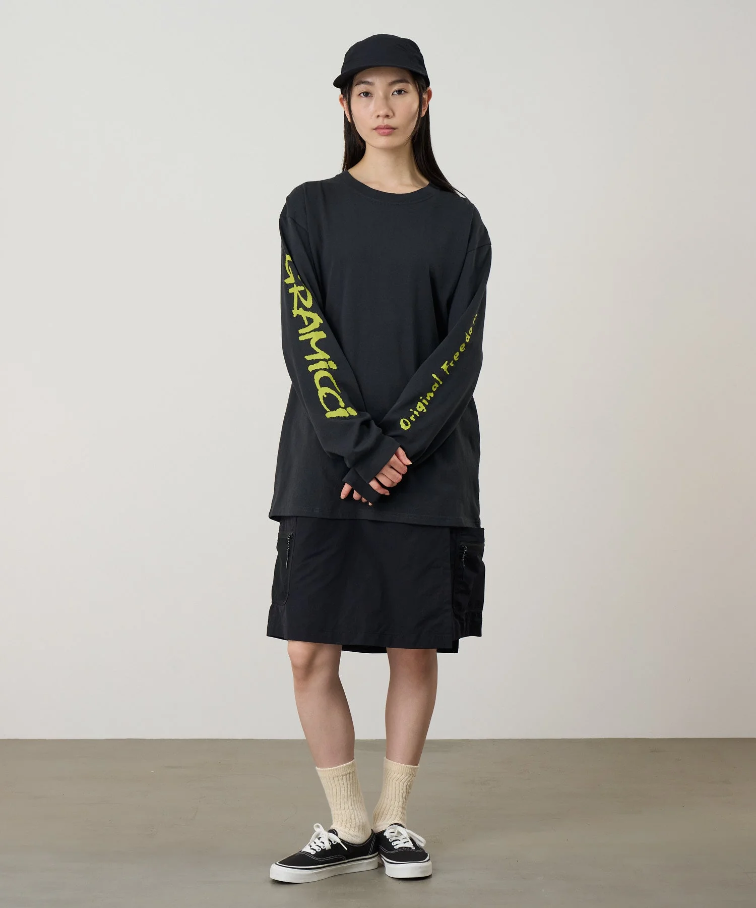 Gramicci Freedom Long Sleeve Tee (Vintage Black) - Image 3