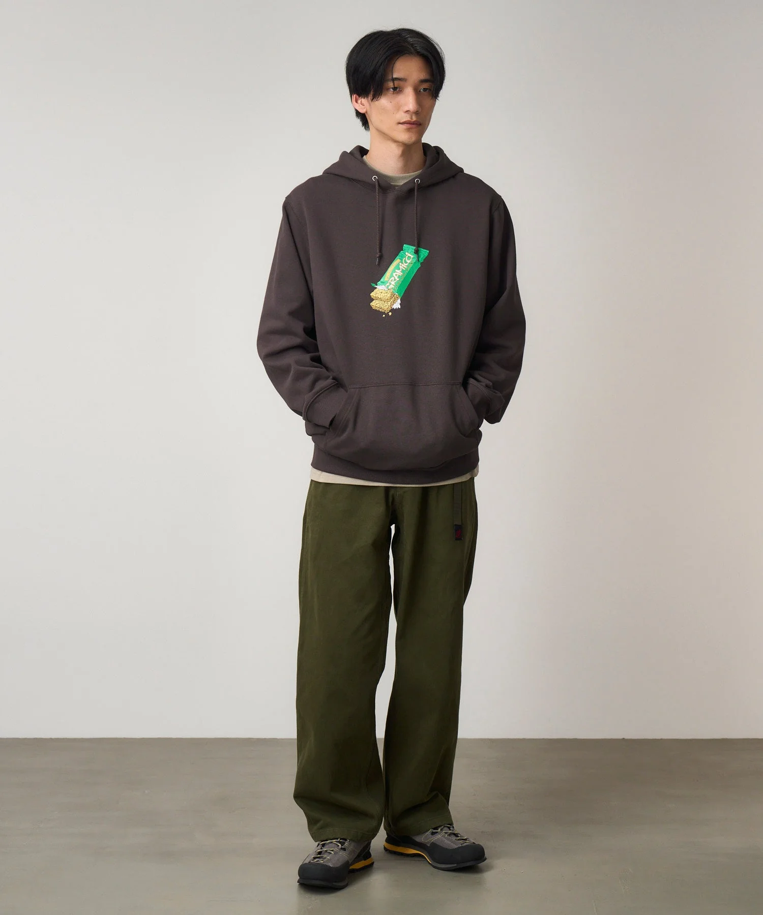 Gramicci Granola Hooded Sweatshirt (Deep Brown) - Image 3