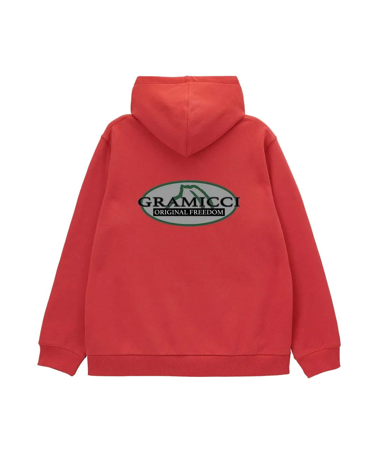 Gramicci Half Dome Hooded Sweatshirt (Crimson Red)