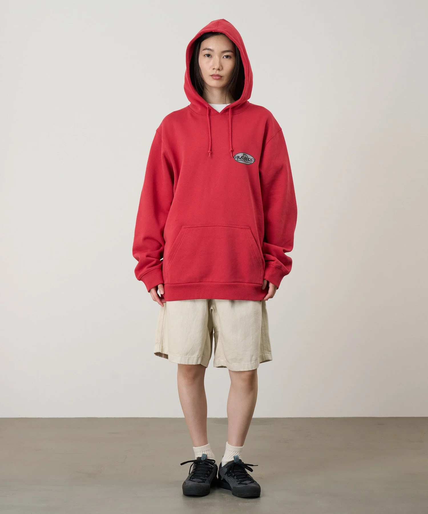Gramicci Half Dome Hooded Sweatshirt (Crimson Red) - Image 3