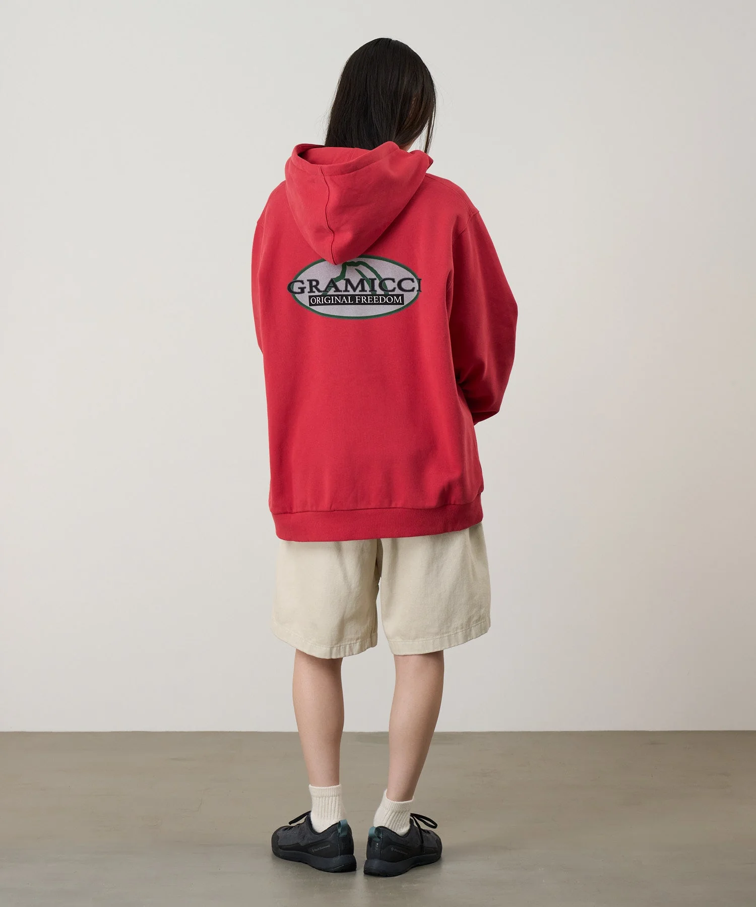 Gramicci Half Dome Hooded Sweatshirt (Crimson Red) - Image 5