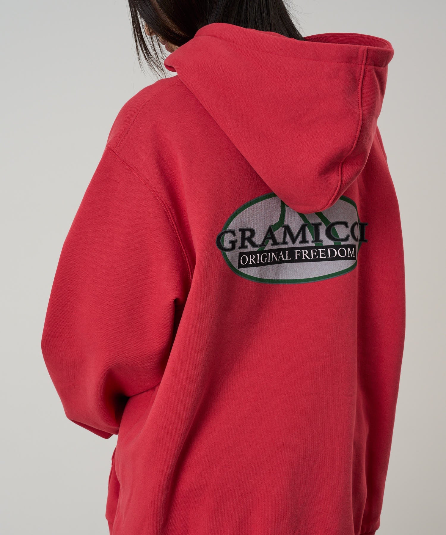 Gramicci Half Dome Hooded Sweatshirt (Crimson Red) - Image 6
