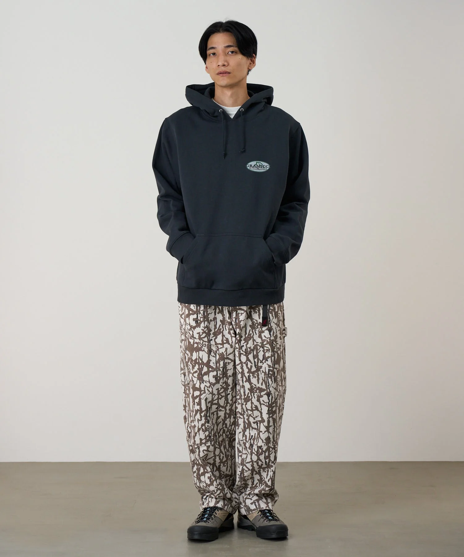 Gramicci Half Dome Hooded Sweatshirt (Vintage Black) - Image 2