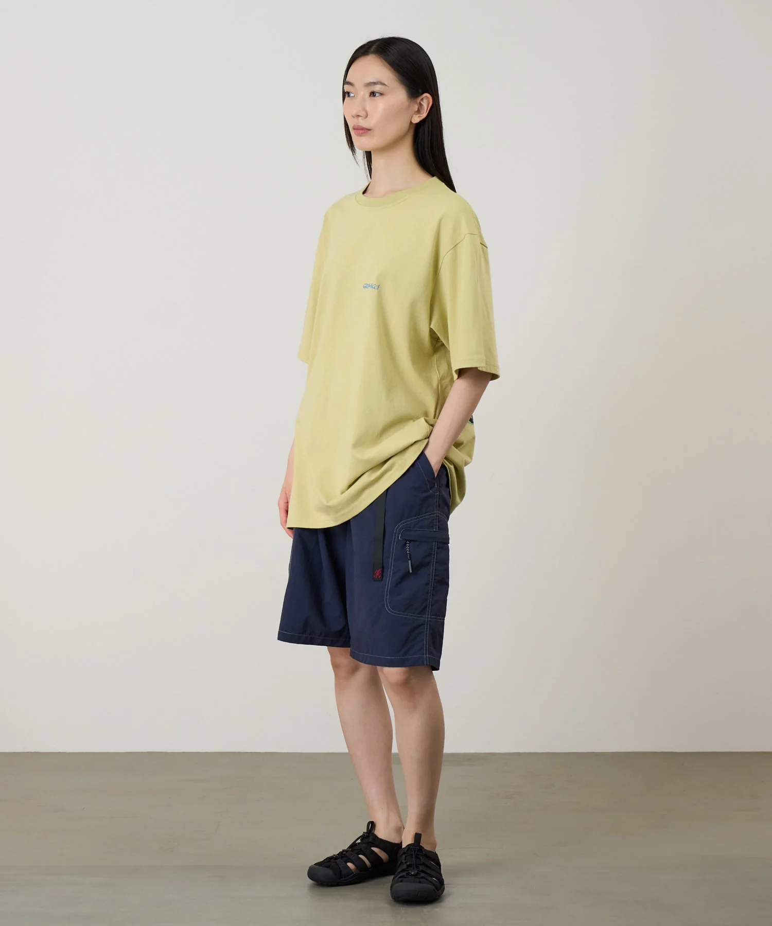 Gramicci Ice Sculpture Tee (Lime) - Image 4