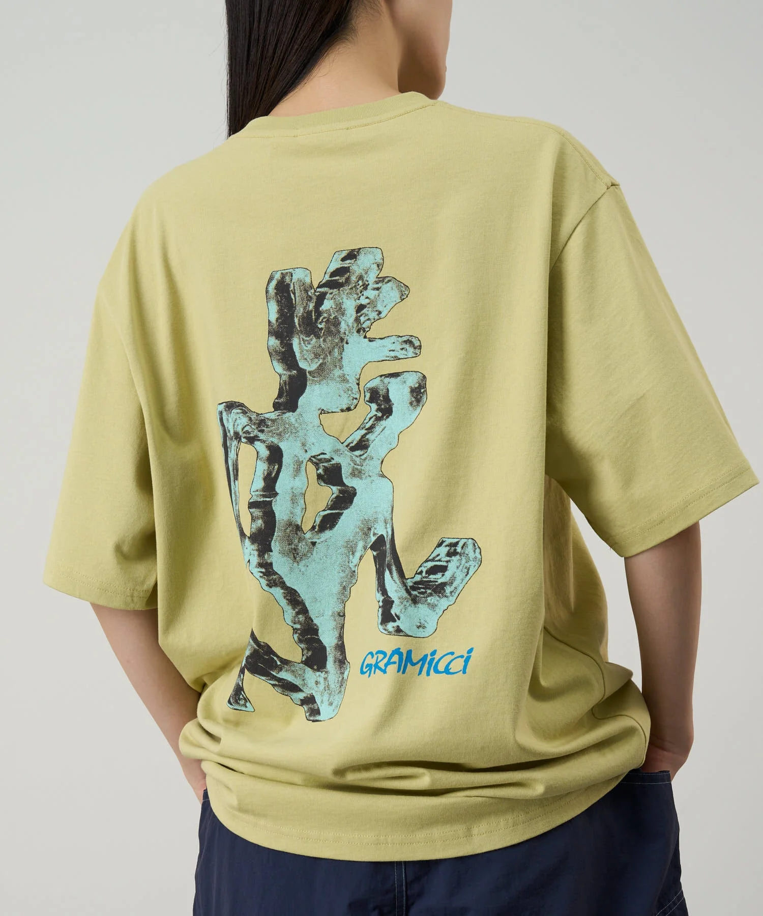 Gramicci Ice Sculpture Tee (Lime) - Image 6