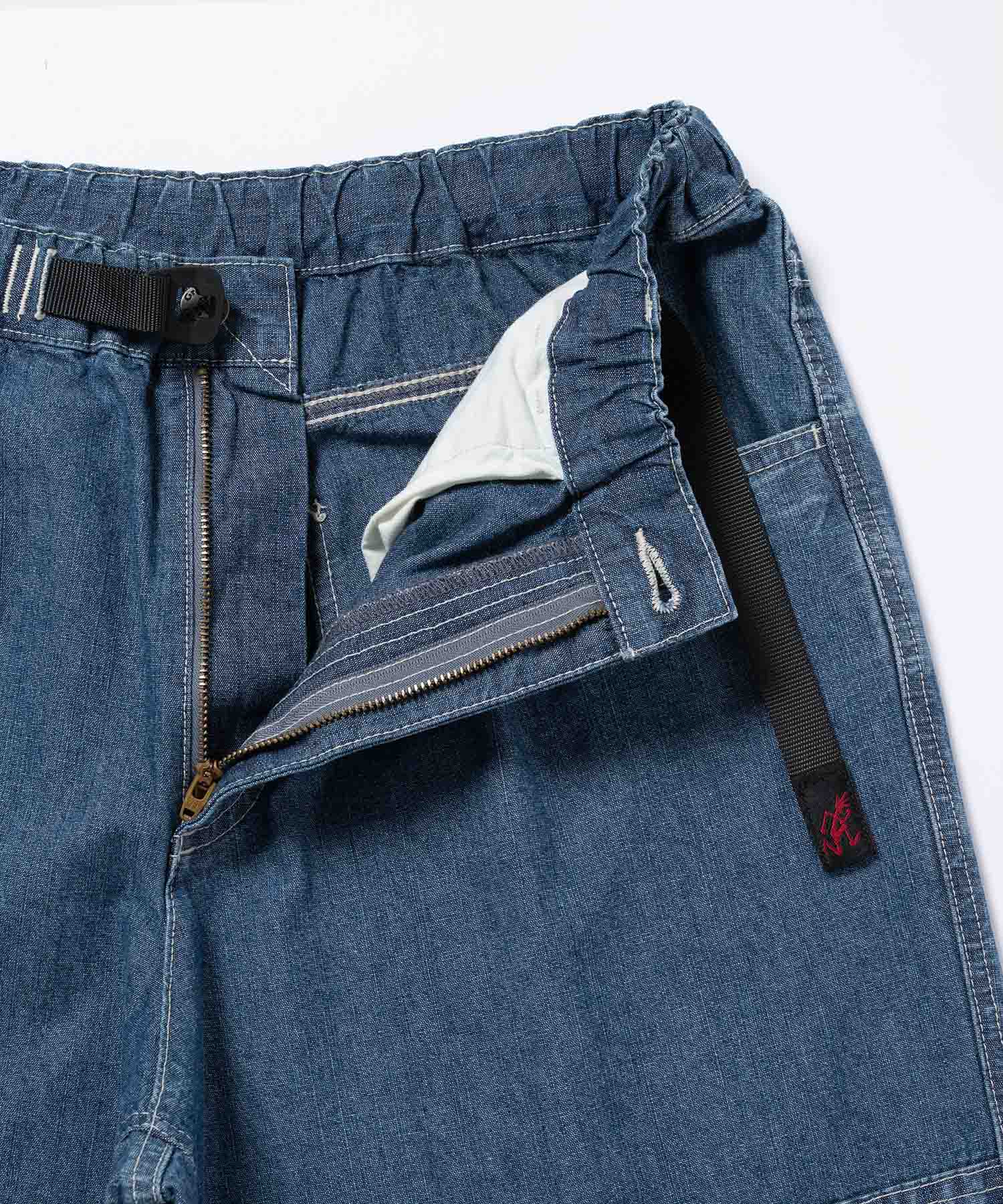 Gramicci Japanese Chambray Double Knee Pants (Blue) - Image 10