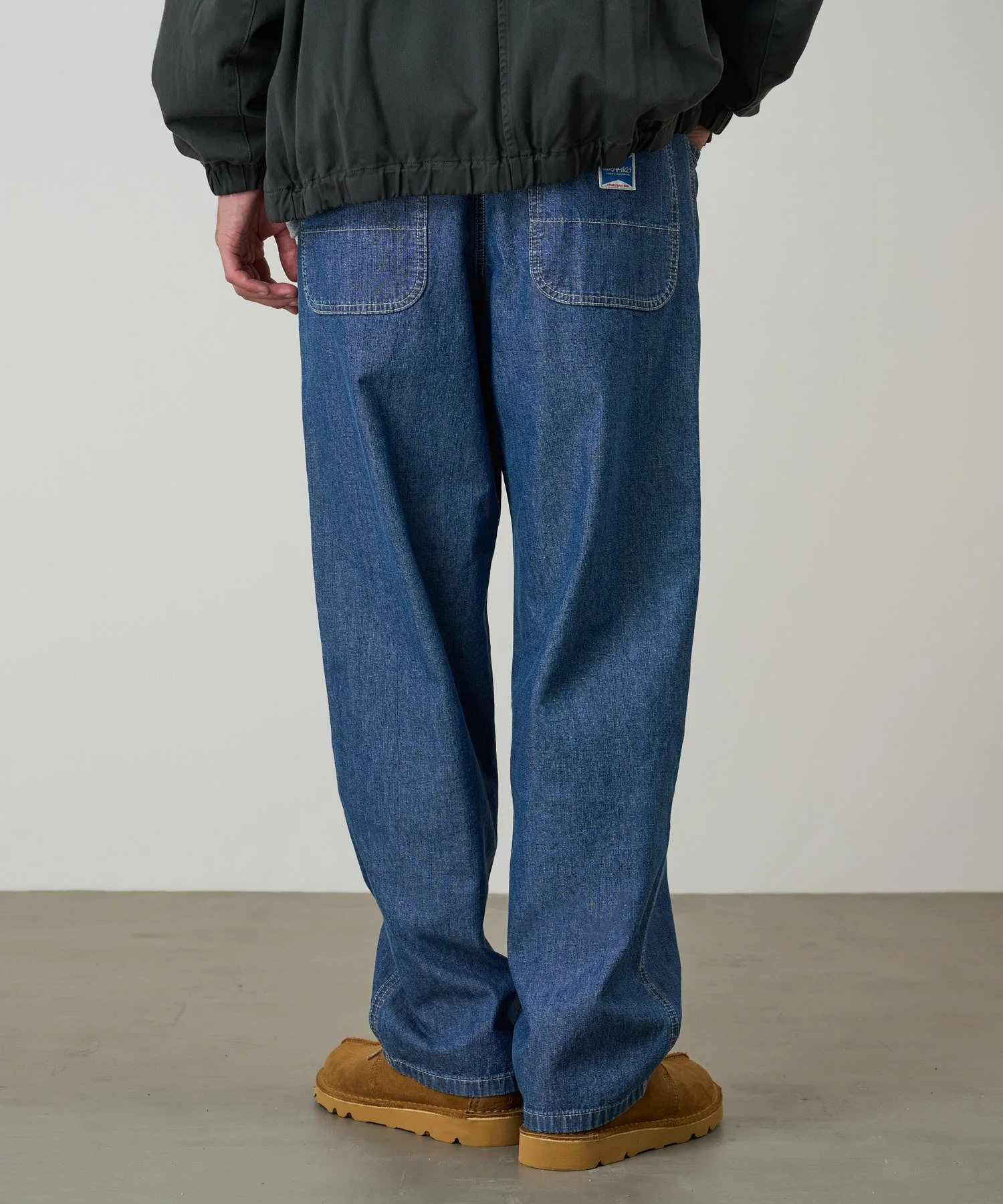 Gramicci Japanese Chambray Double Knee Pants (Blue) - Image 7