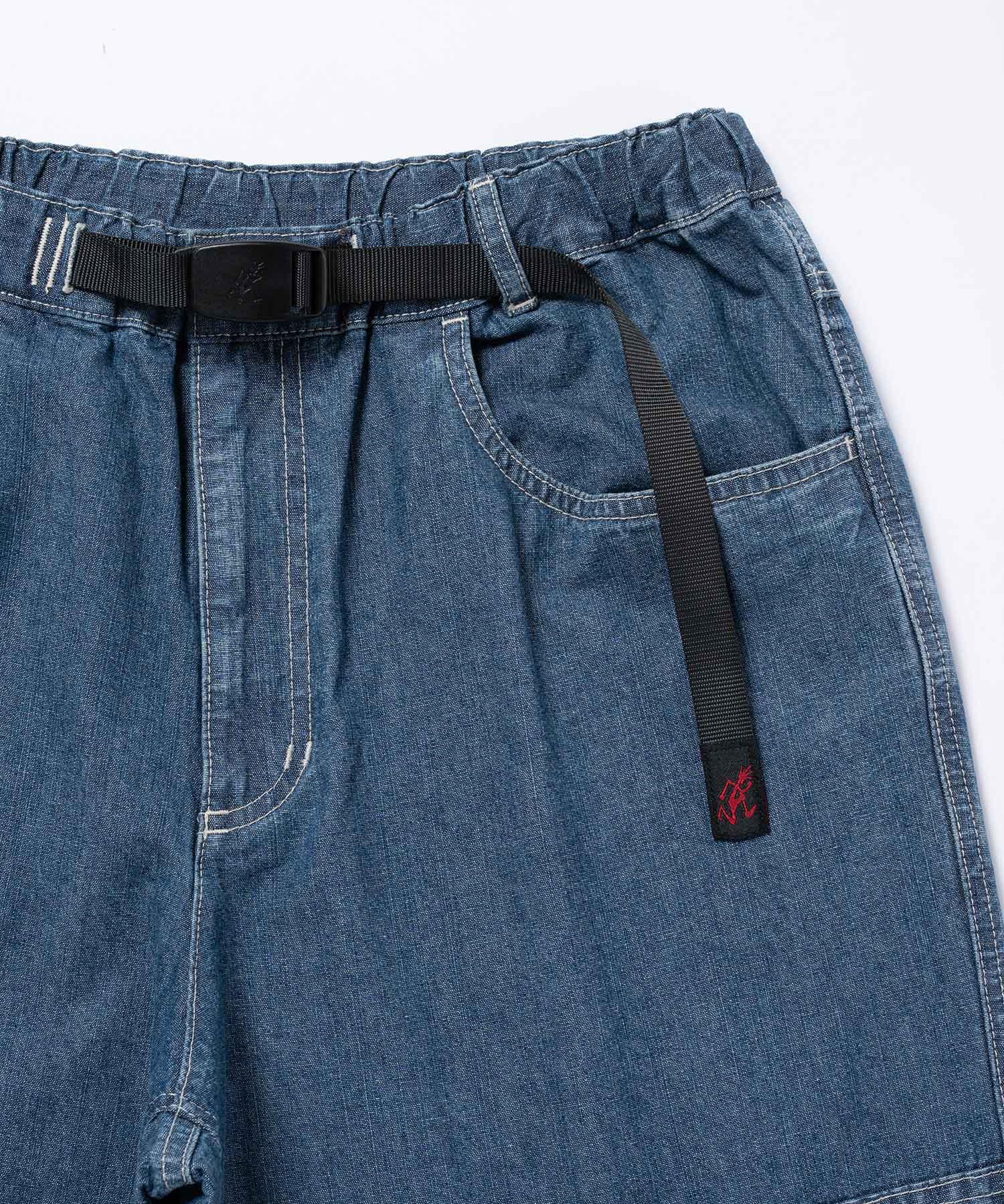 Gramicci Japanese Chambray Double Knee Pants (Blue) - Image 8