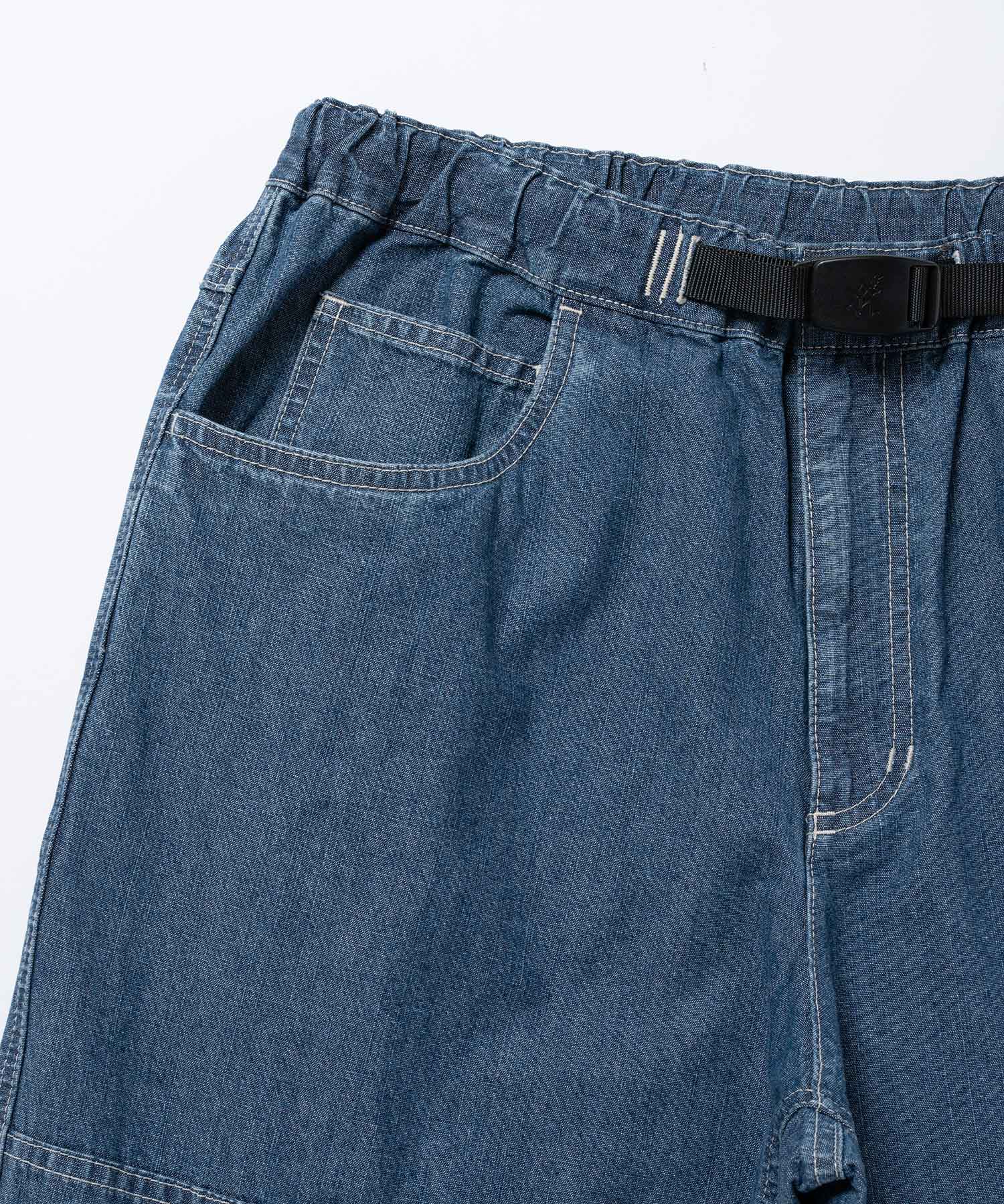 Gramicci Japanese Chambray Double Knee Pants (Blue) - Image 9