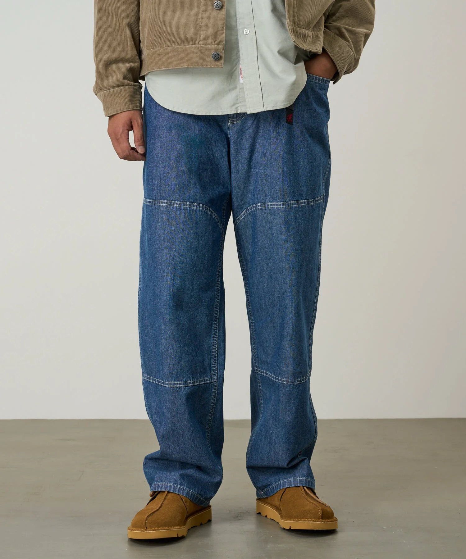 Gramicci Japanese Chambray Rock Slide Pants (Blue) - Image 3