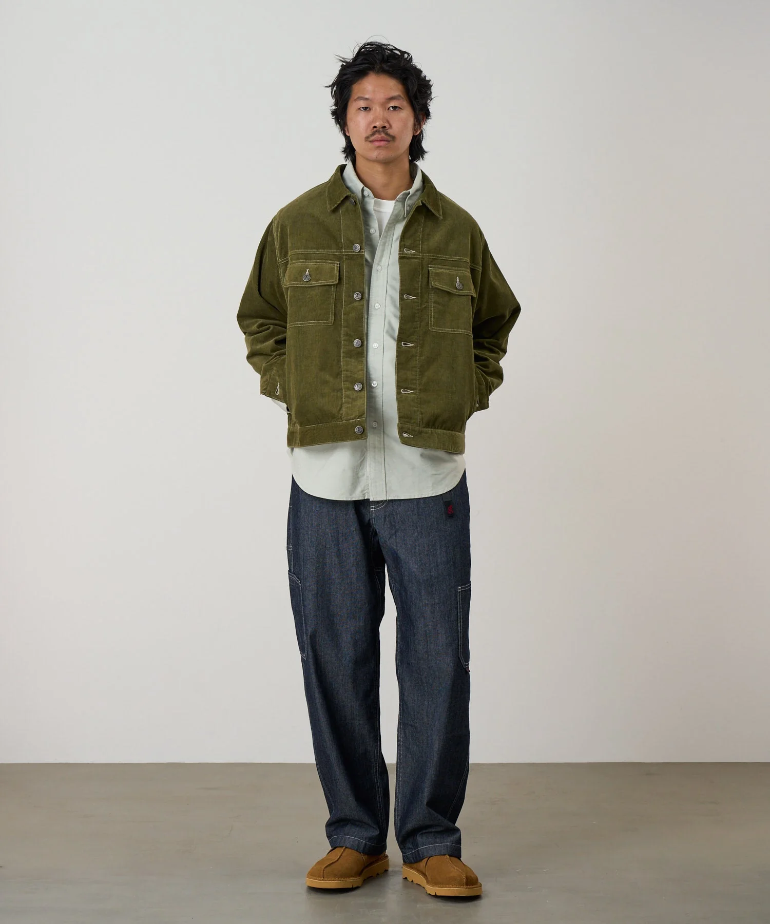 Gramicci Japanese Chambray Rock Slide Pants (Navy) - Image 3