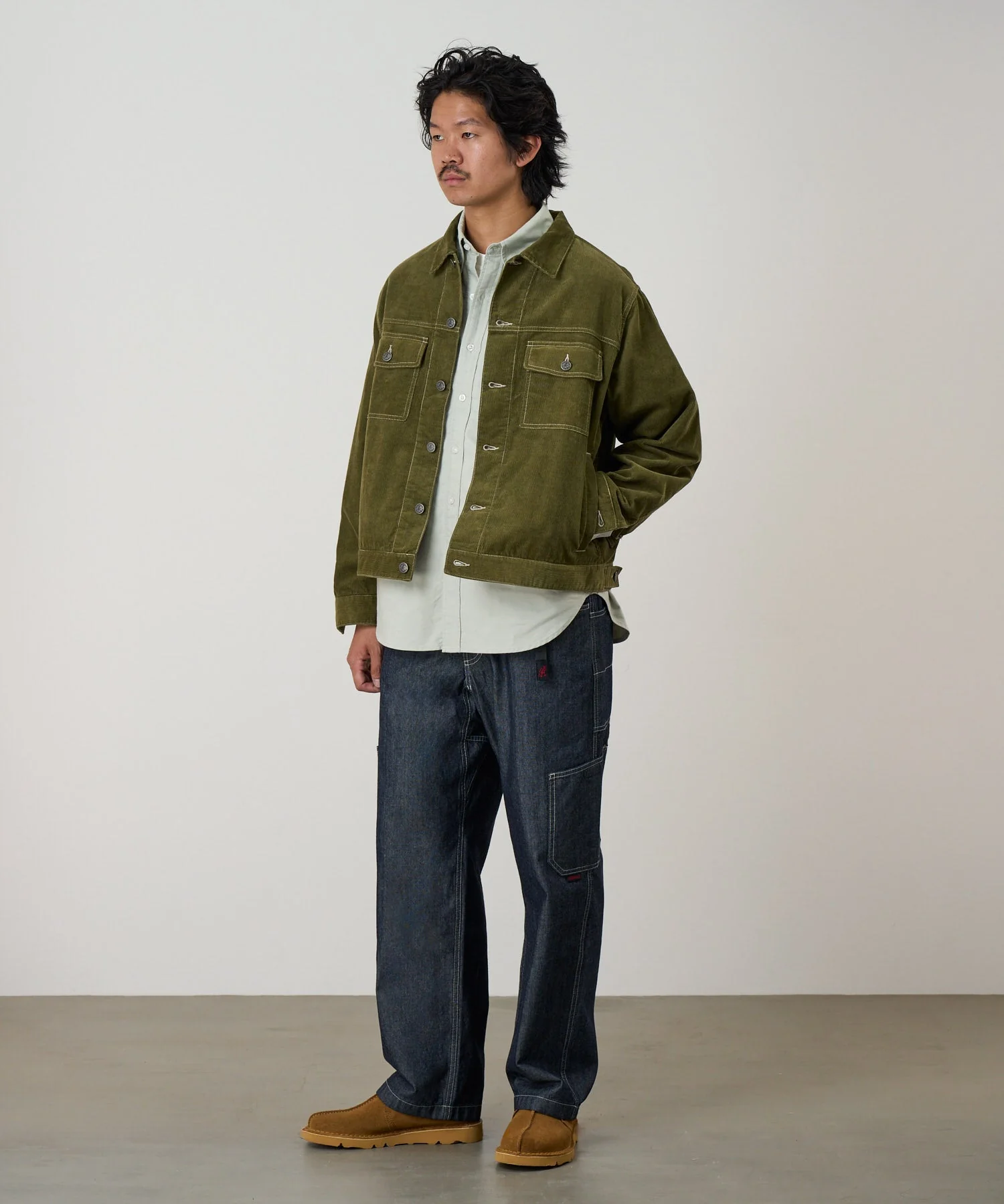 Gramicci Japanese Chambray Rock Slide Pants (Navy) - Image 4
