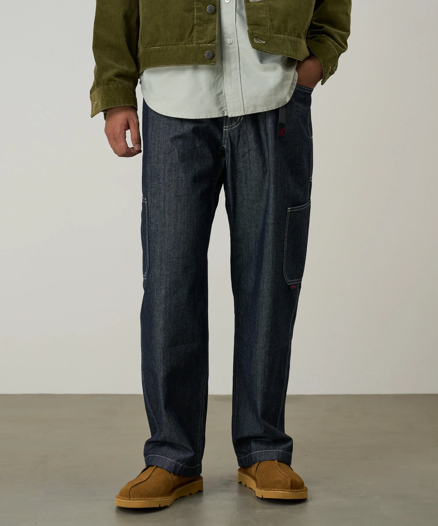 Gramicci Japanese Chambray Rock Slide Pants (Navy) - Image 6