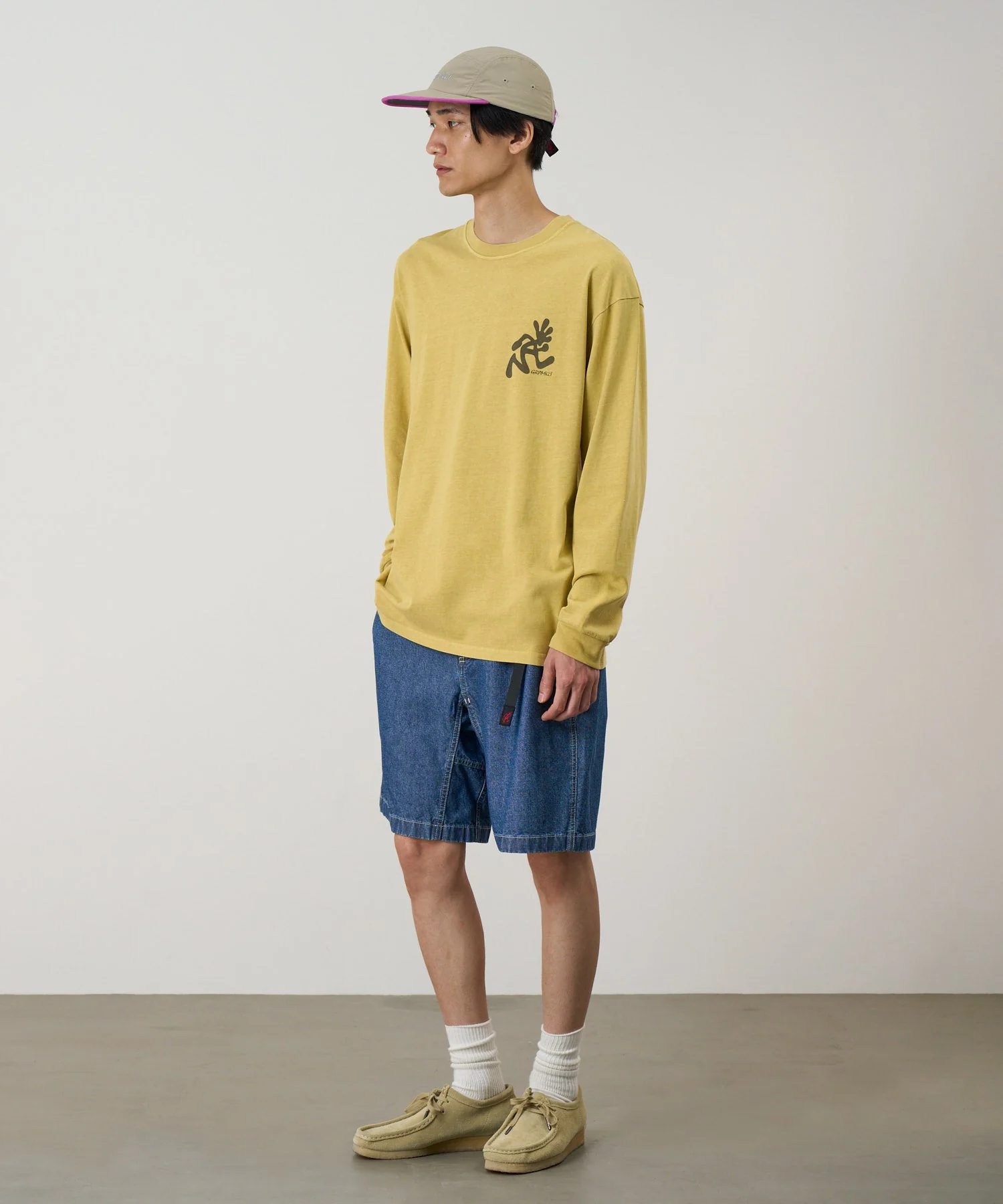 Gramicci Japanese Chambray Shorts (Blue) - Image 4