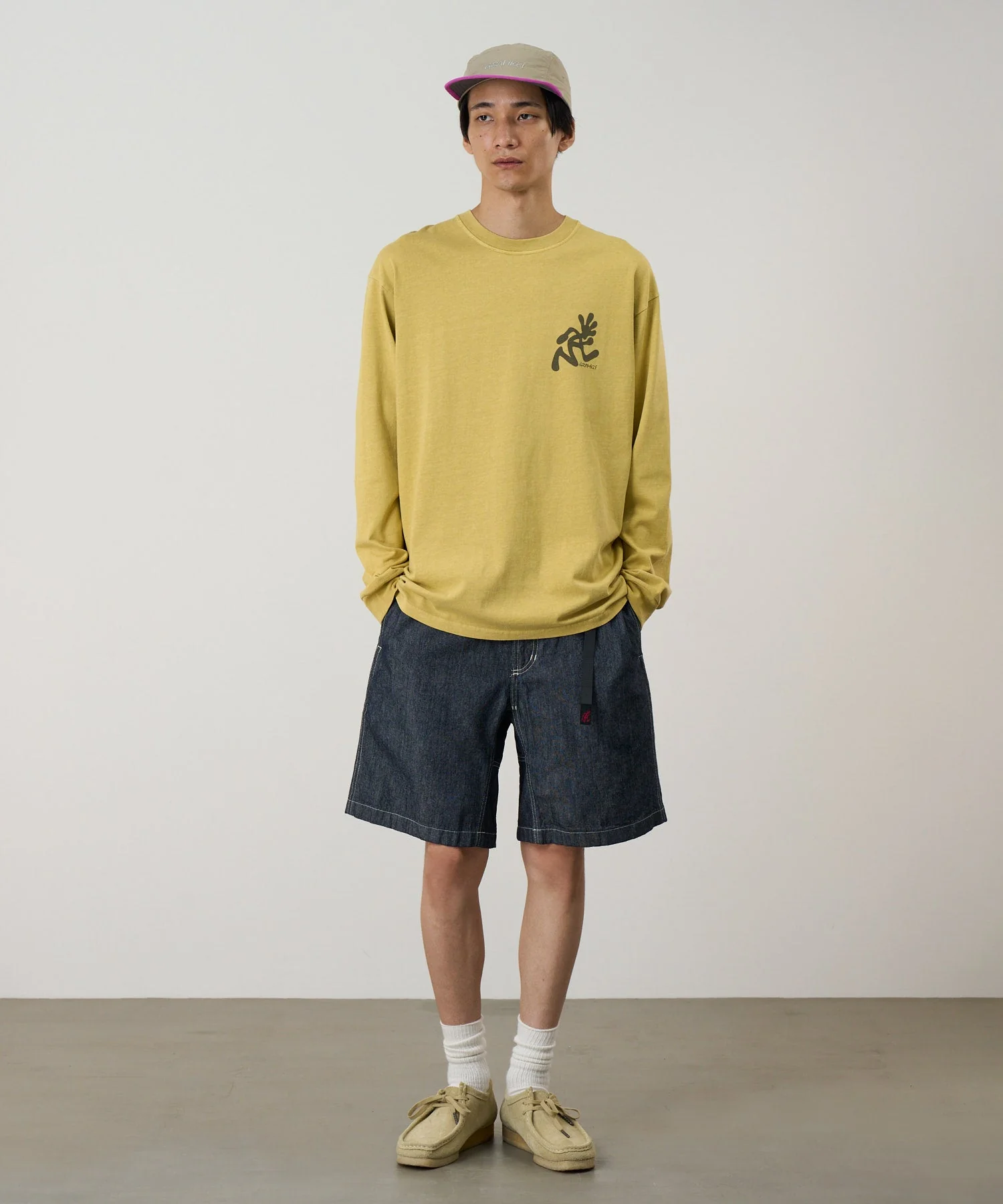 Gramicci Japanese Chambray Shorts (Navy) - Image 2