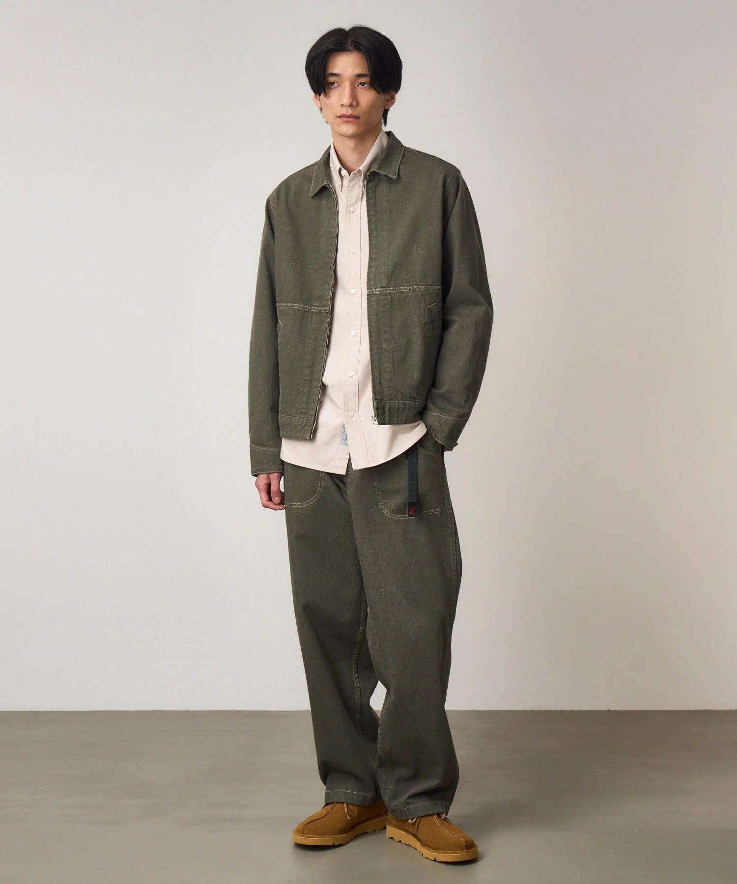 Gramicci Japanese Slub Denim Jacket (Dark Sage) - Image 2