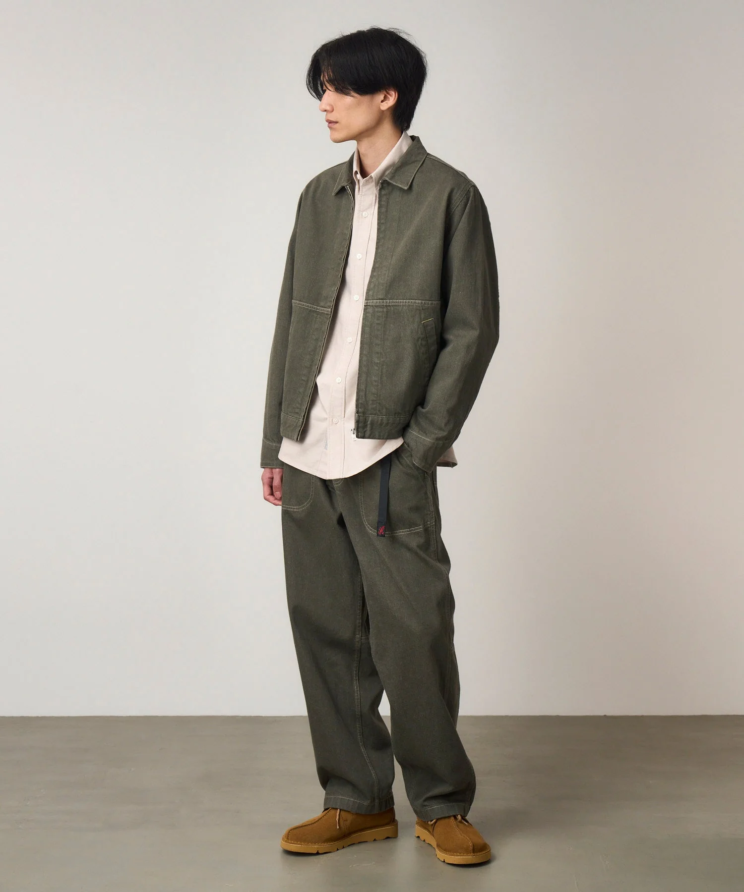 Gramicci Japanese Slub Denim Jacket (Dark Sage) - Image 3