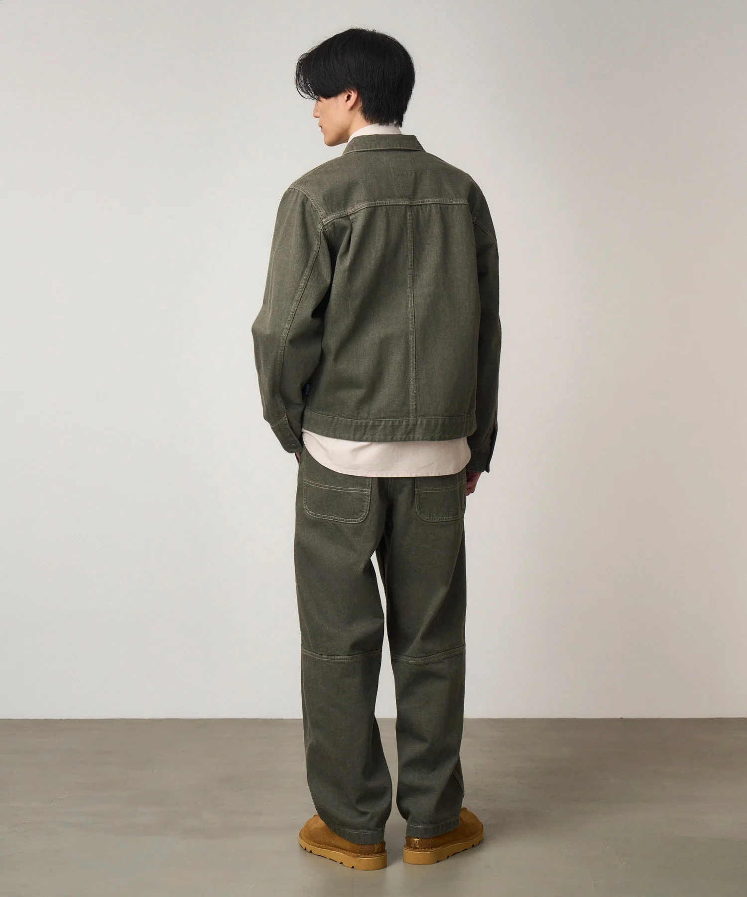 Gramicci Japanese Slub Denim Jacket (Dark Sage) - Image 4