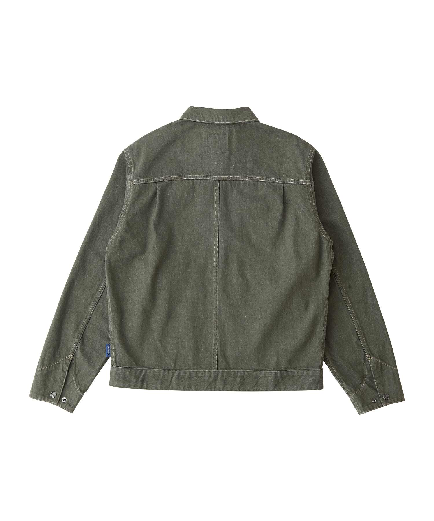Gramicci Japanese Slub Denim Jacket (Dark Sage) - Image 7