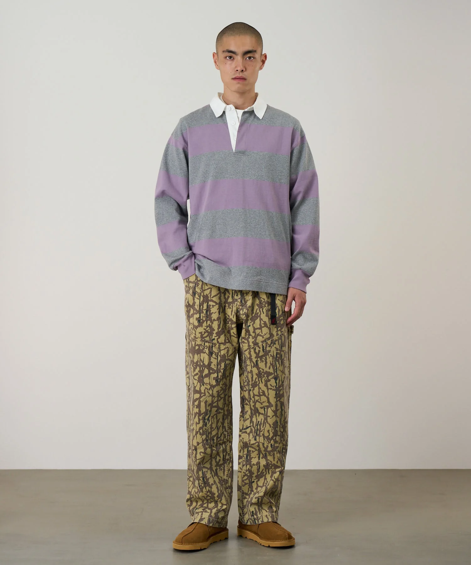 Gramicci Langdon Rugby Shirt (Heather / Purple) - Image 3