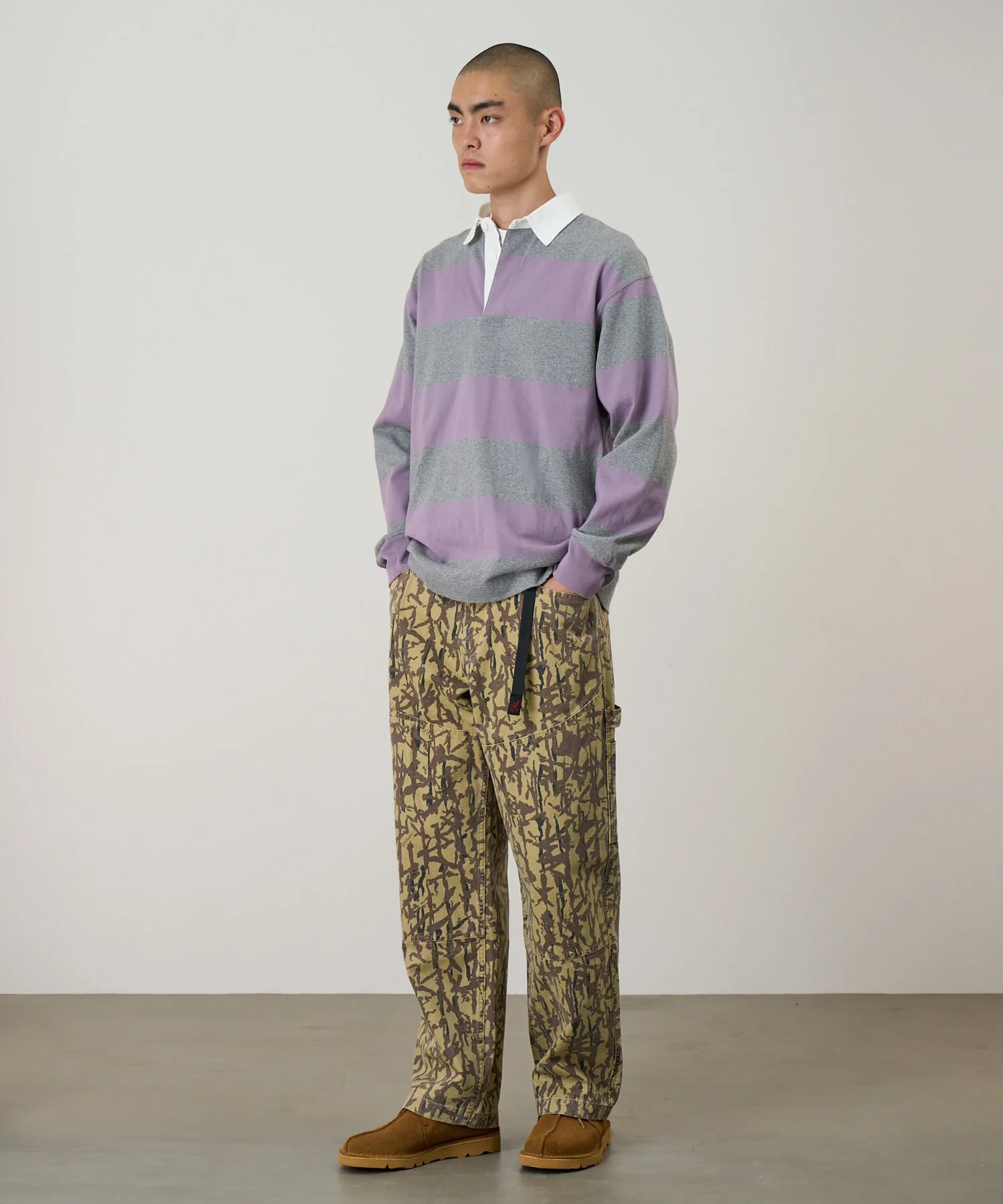 Gramicci Langdon Rugby Shirt (Heather / Purple) - Image 4