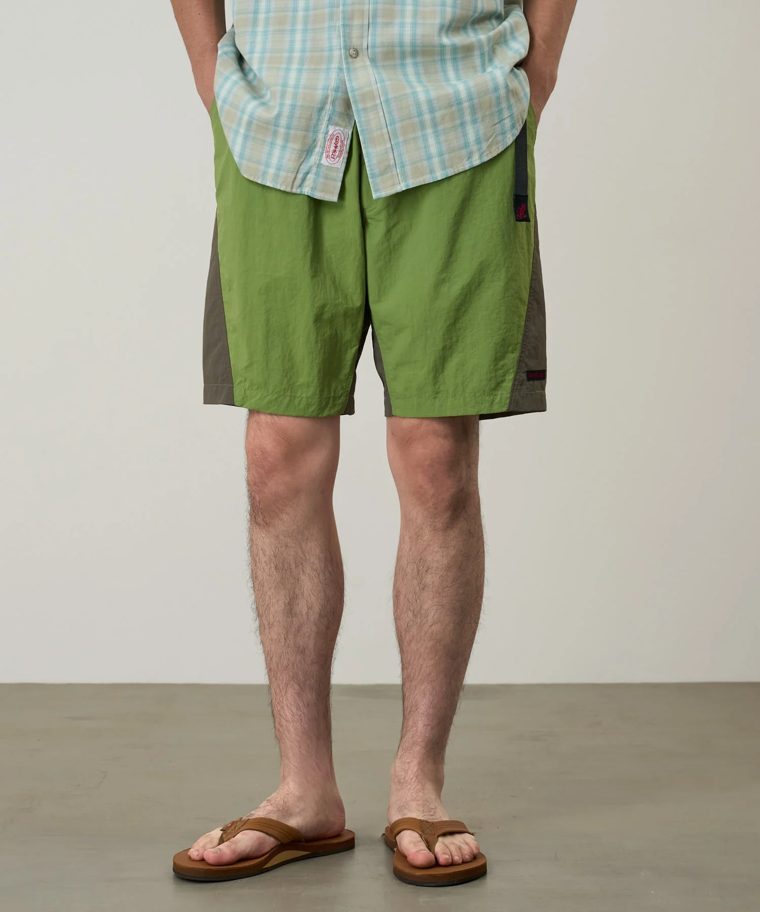 Gramicci Nylon Block Shorts (Jade Green) - Image 7