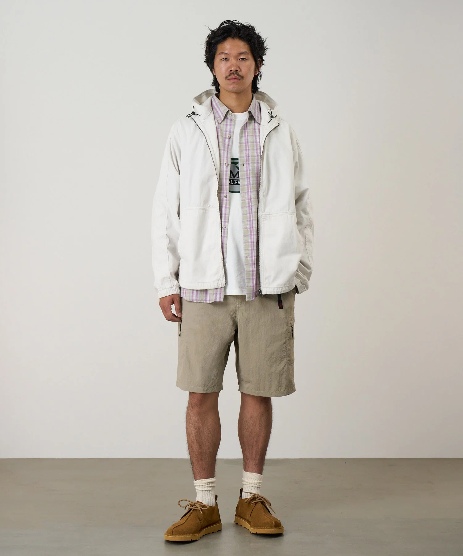 Gramicci Nylon Cliff Shorts (Milk Tea) - Image 3