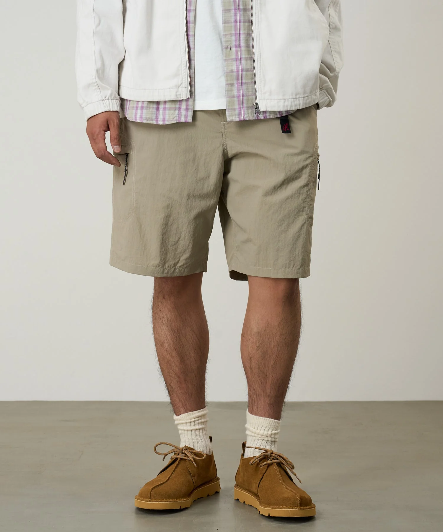 Gramicci Nylon Cliff Shorts (Milk Tea) - Image 6