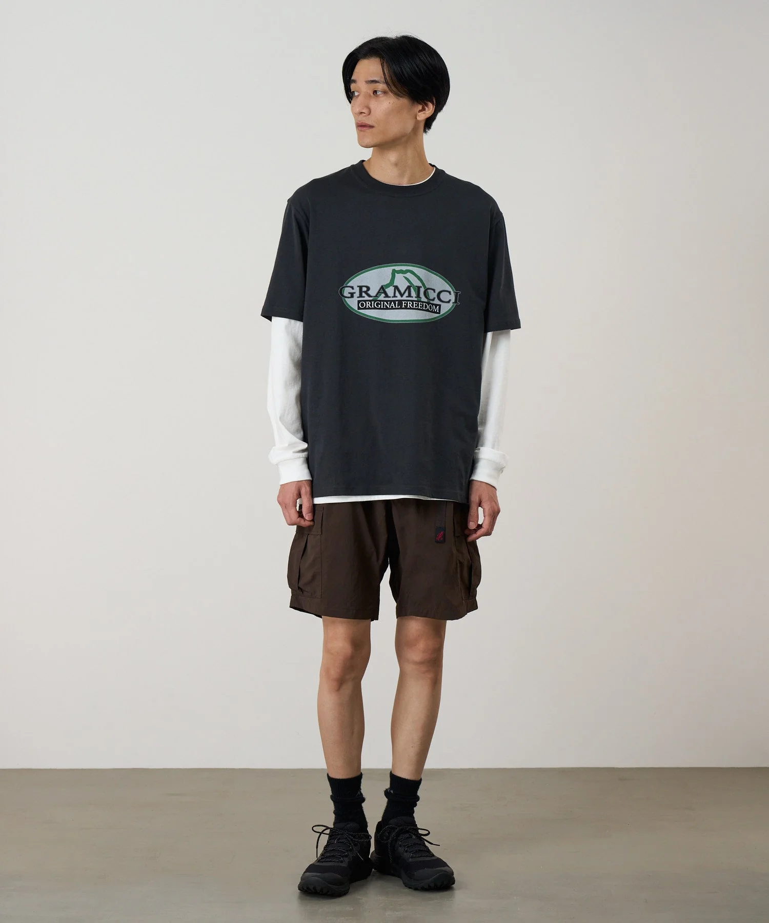Gramicci Nylon Explorer Cargo Shorts (Chocolate) - Image 2