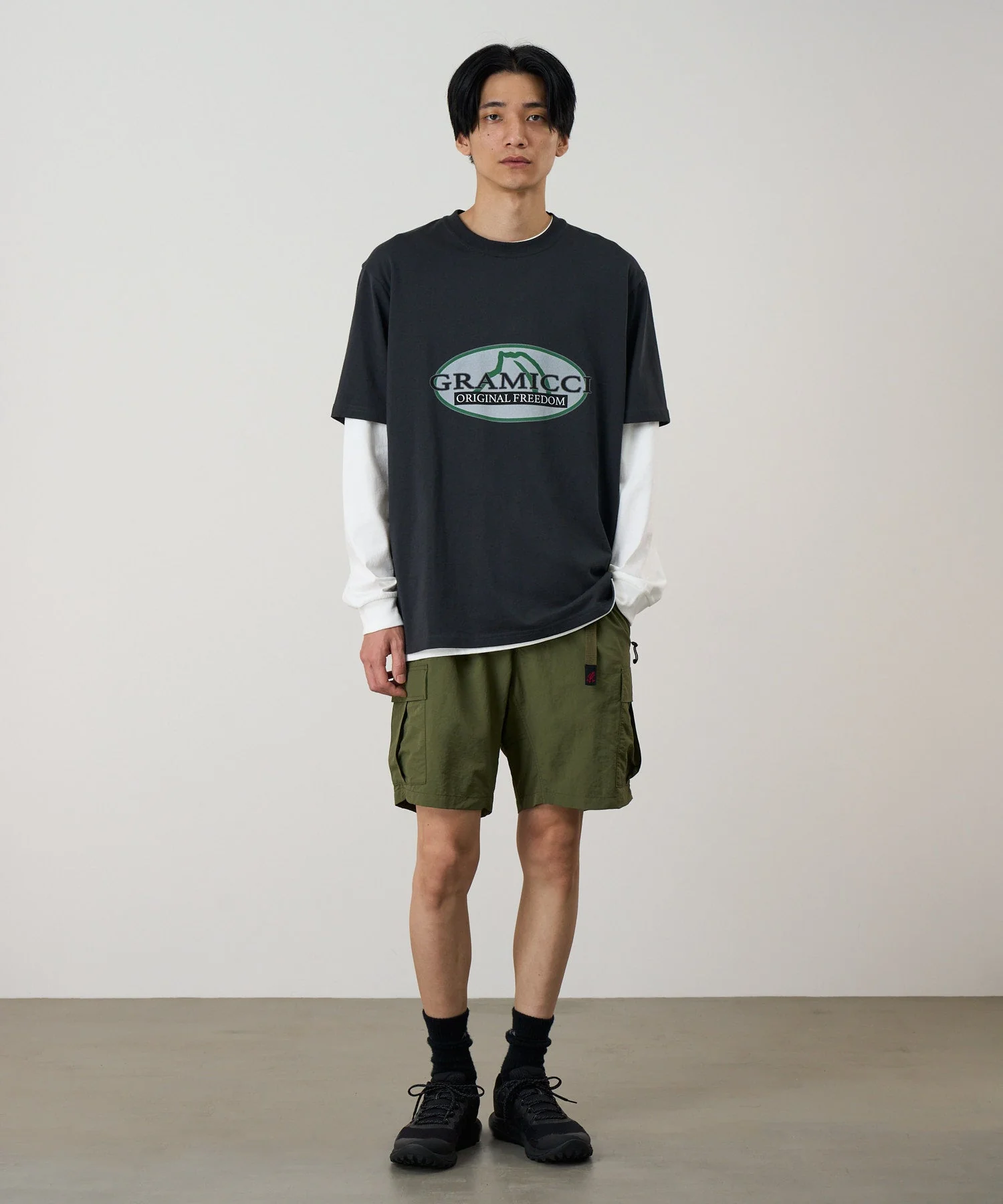 Gramicci Nylon Explorer Cargo Shorts (Olive) - Image 2