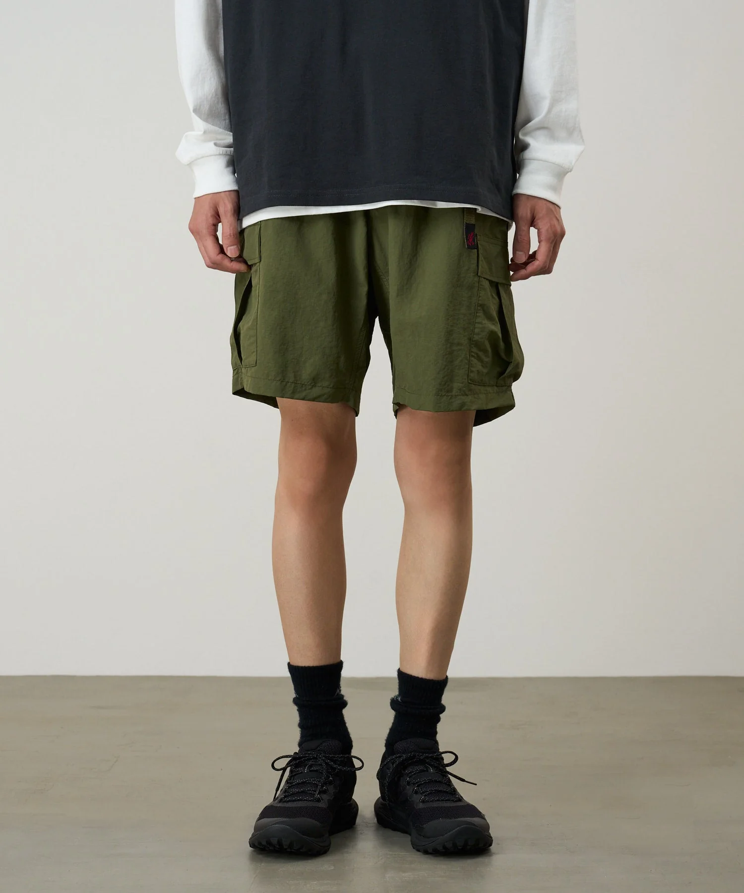 Gramicci Nylon Explorer Cargo Shorts (Olive) - Image 3