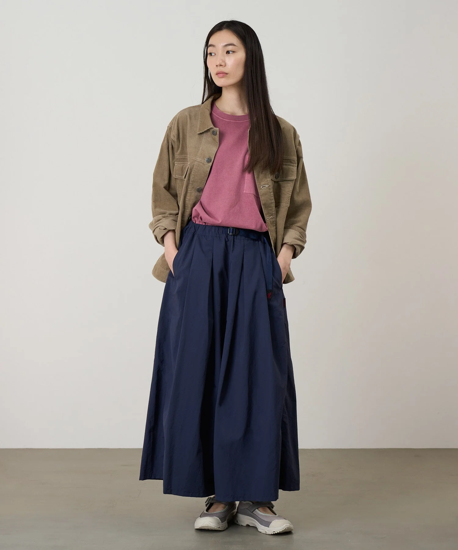 Gramicci Nylon Flare Pants (British Navy) - Image 3
