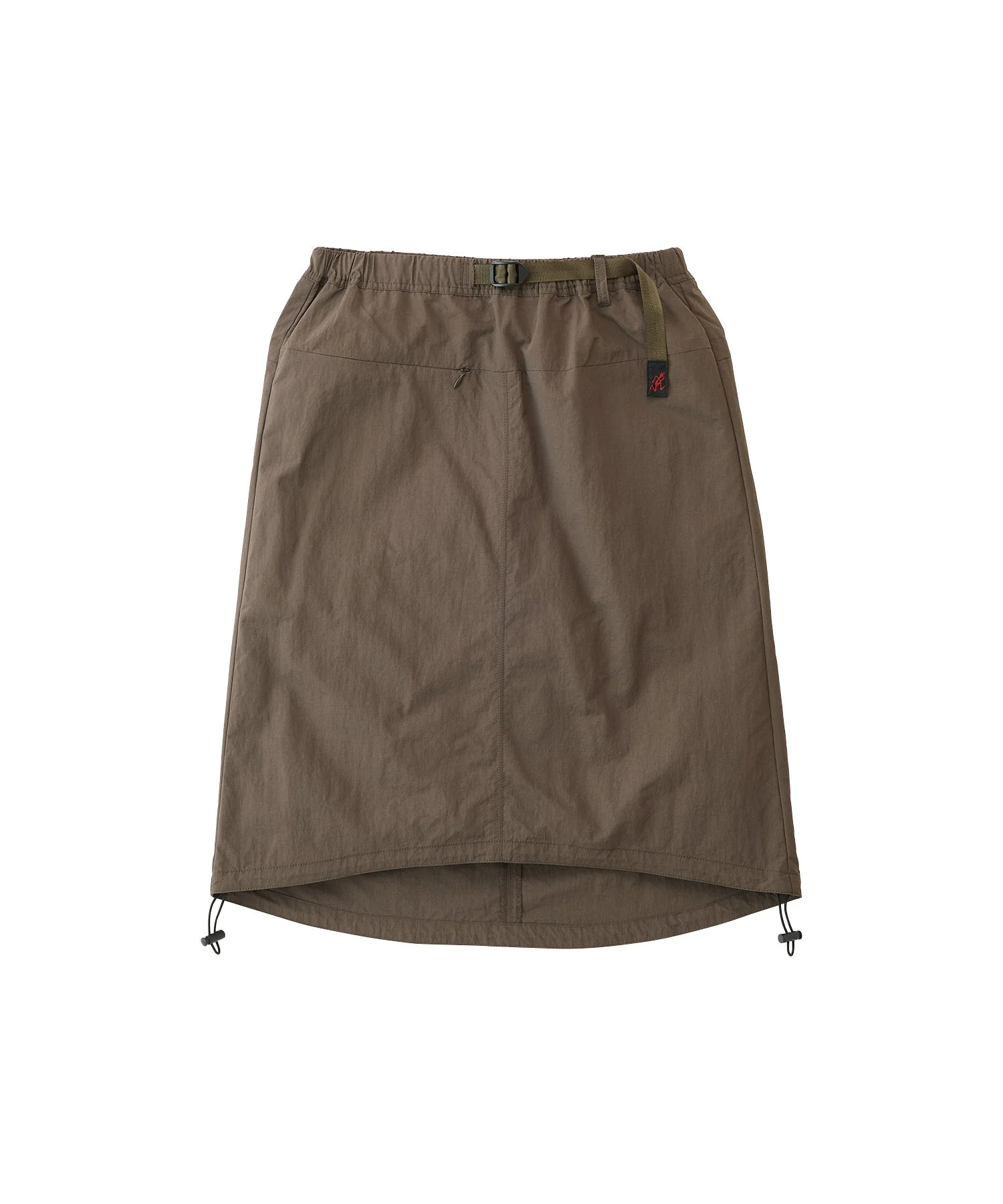 Gramicci Nylon Packable Midi Skirt (Dark Brown)