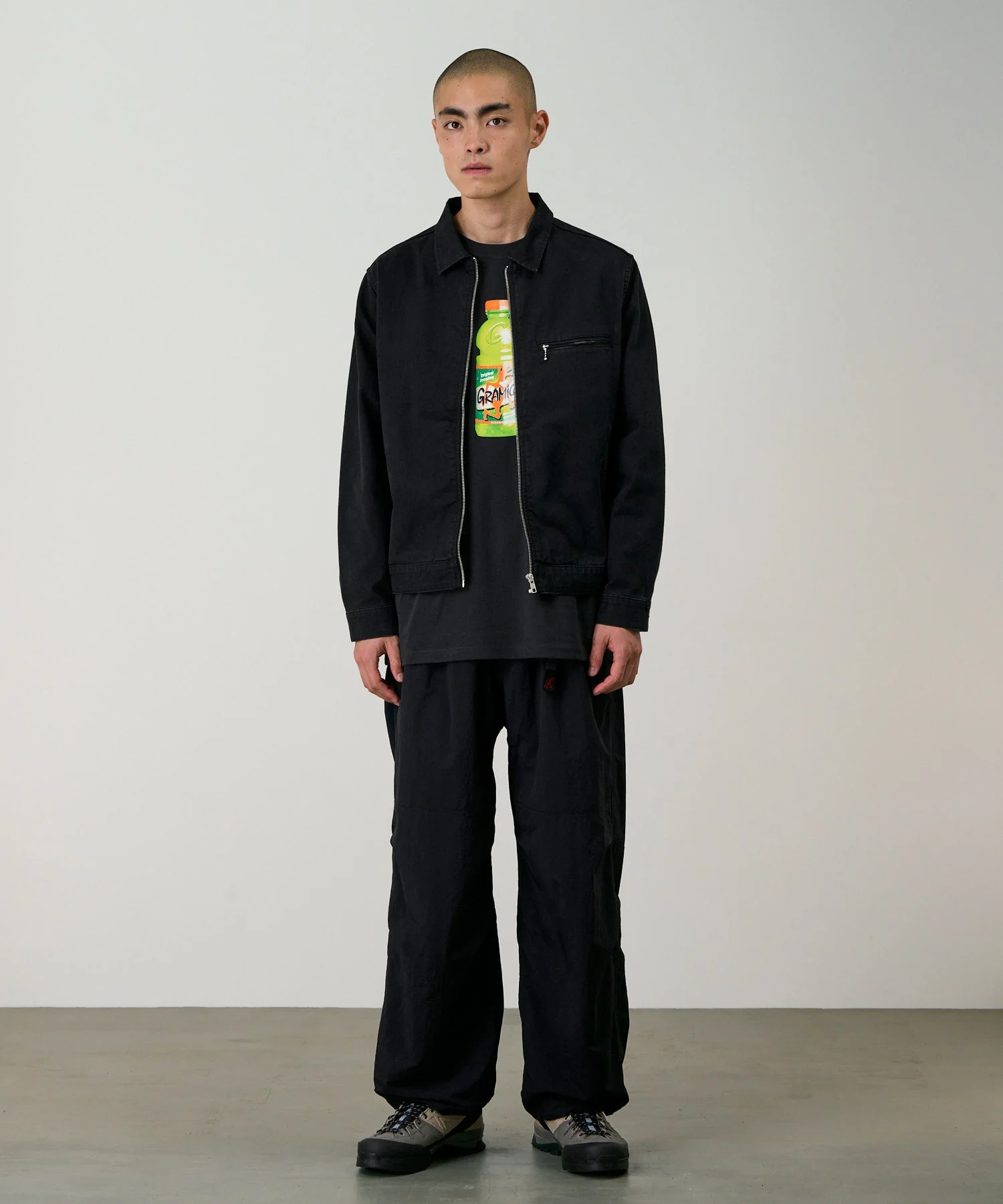 Gramicci Nylon Paneled Trek Pants (Black) - Image 2