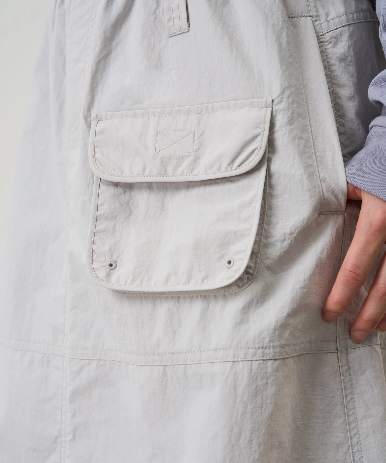 Gramicci Nylon Utility Skirt (Ecru) - Image 8