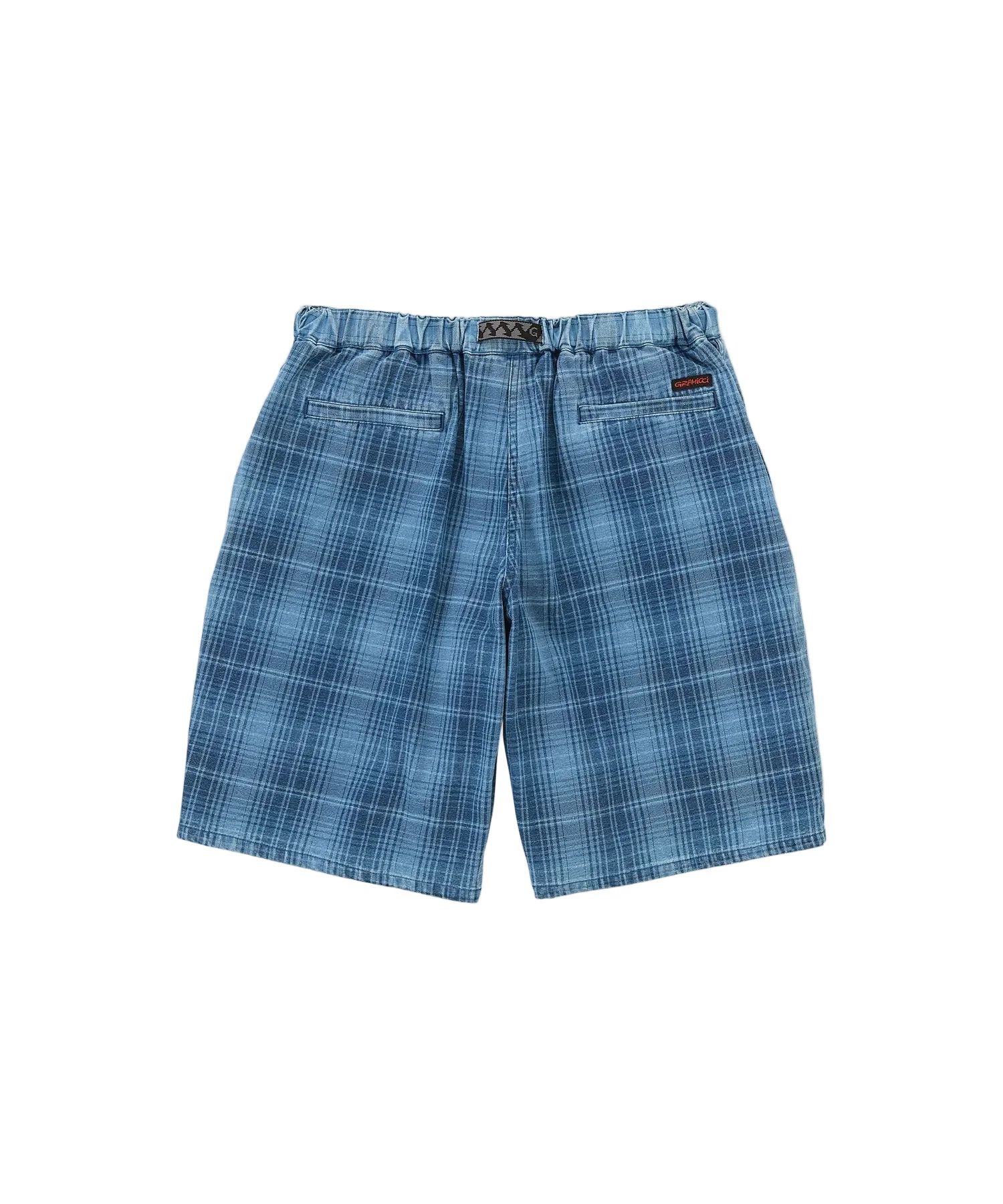 Gramicci O.G. Denim Lagoon Shorts (Indigo Checkered Plaid) - Image 2