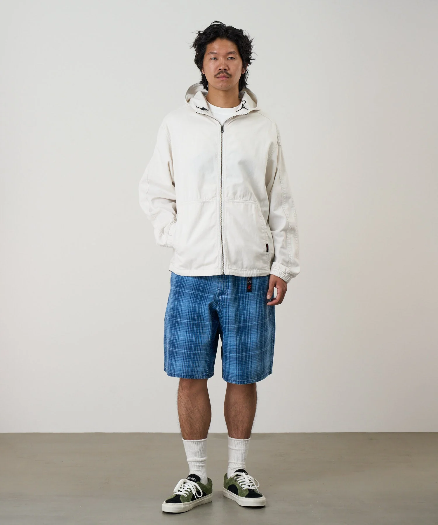 Gramicci O.G. Denim Lagoon Shorts (Indigo Checkered Plaid) - Image 3