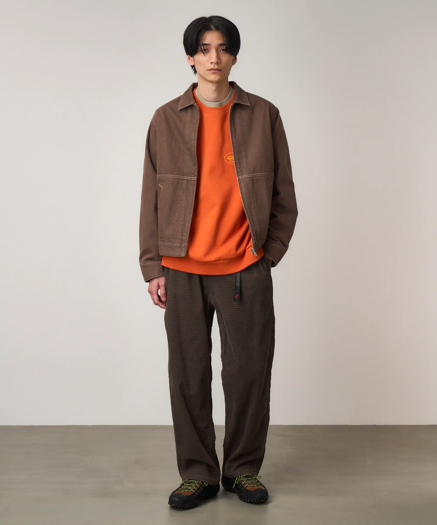 Gramicci O.G. Grid Check Corduroy Jam Pants (Fossil) - Image 3