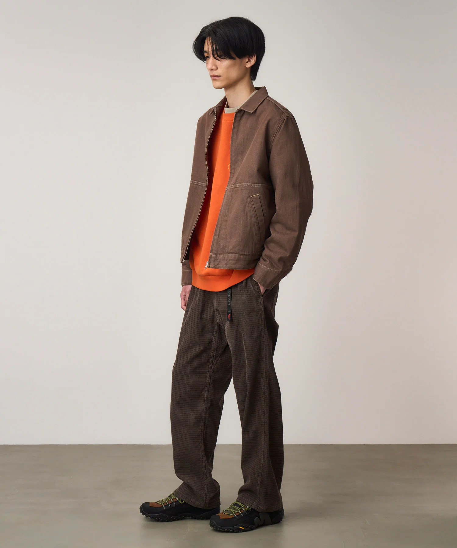 Gramicci O.G. Grid Check Corduroy Jam Pants (Fossil) - Image 4